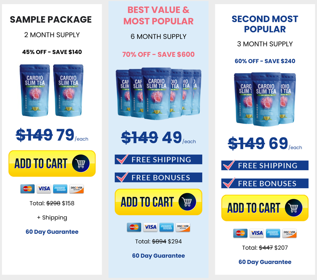 cardio slim tea official site